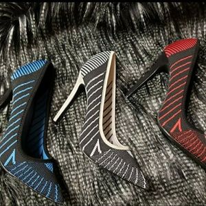 Black/Blue, Black/White, or Black/Red Heels